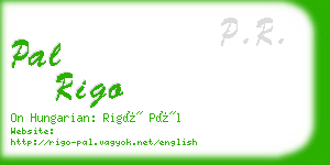 pal rigo business card